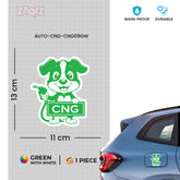 Zaqiz Stickers for Car Fuel Caps – CNG & Petrol Designs